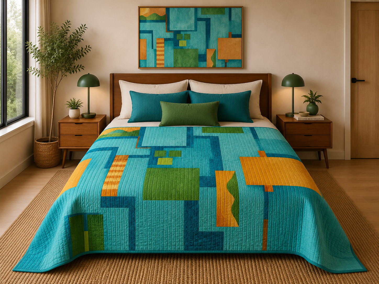 Colcha 1054 Turquesa