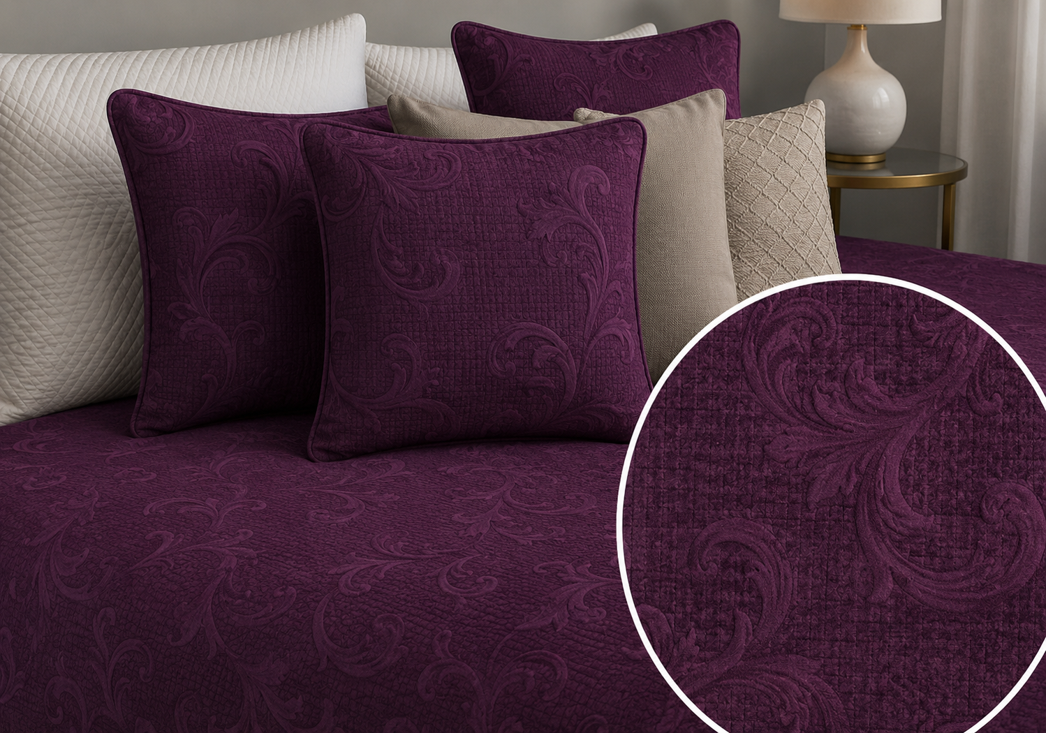 Colcha Rustik MORADO 16