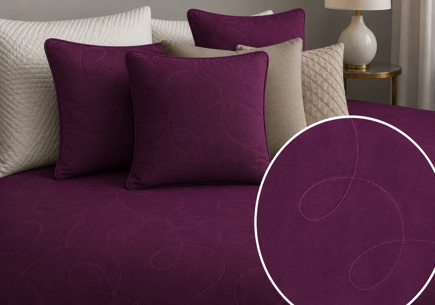 Colcha Rustik MORADO 19