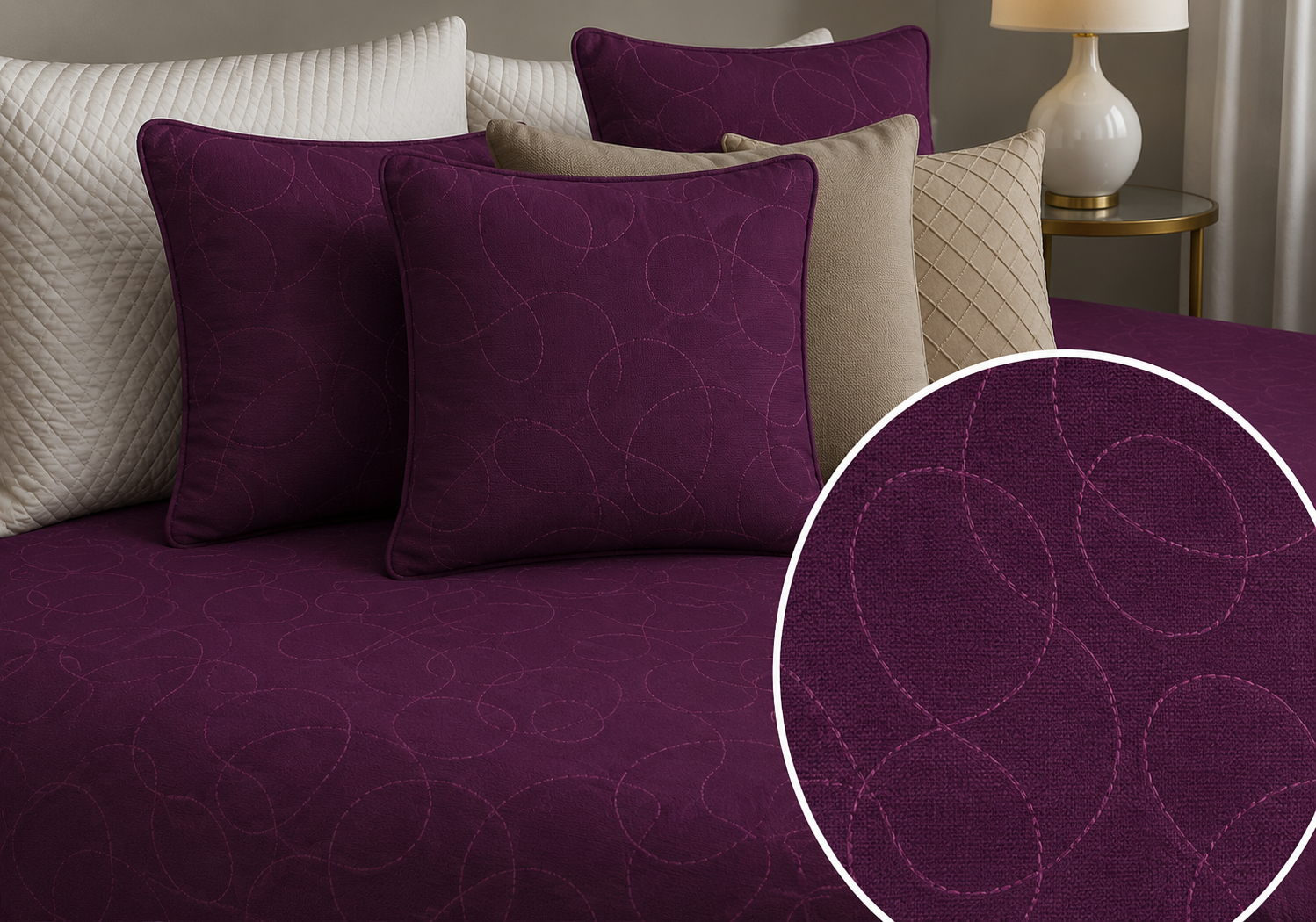Colcha Rustik MORADO 20