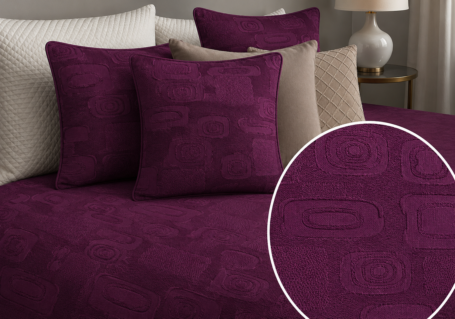 Colcha Rustik MORADO 22