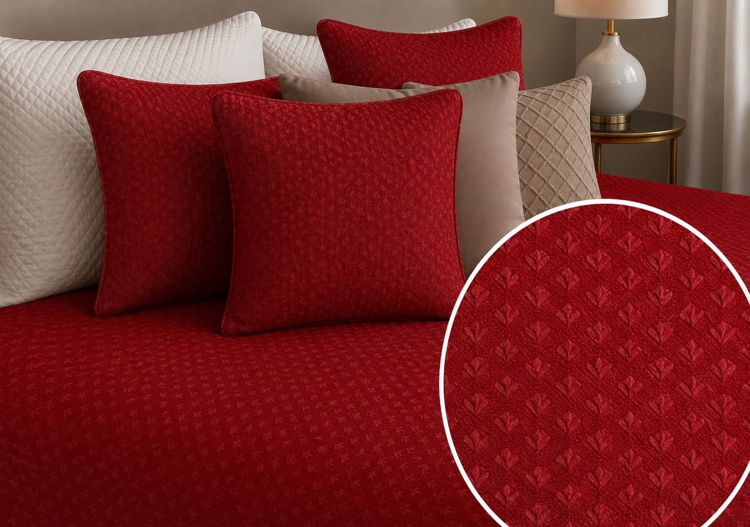 Colcha Rustik ROJO 02