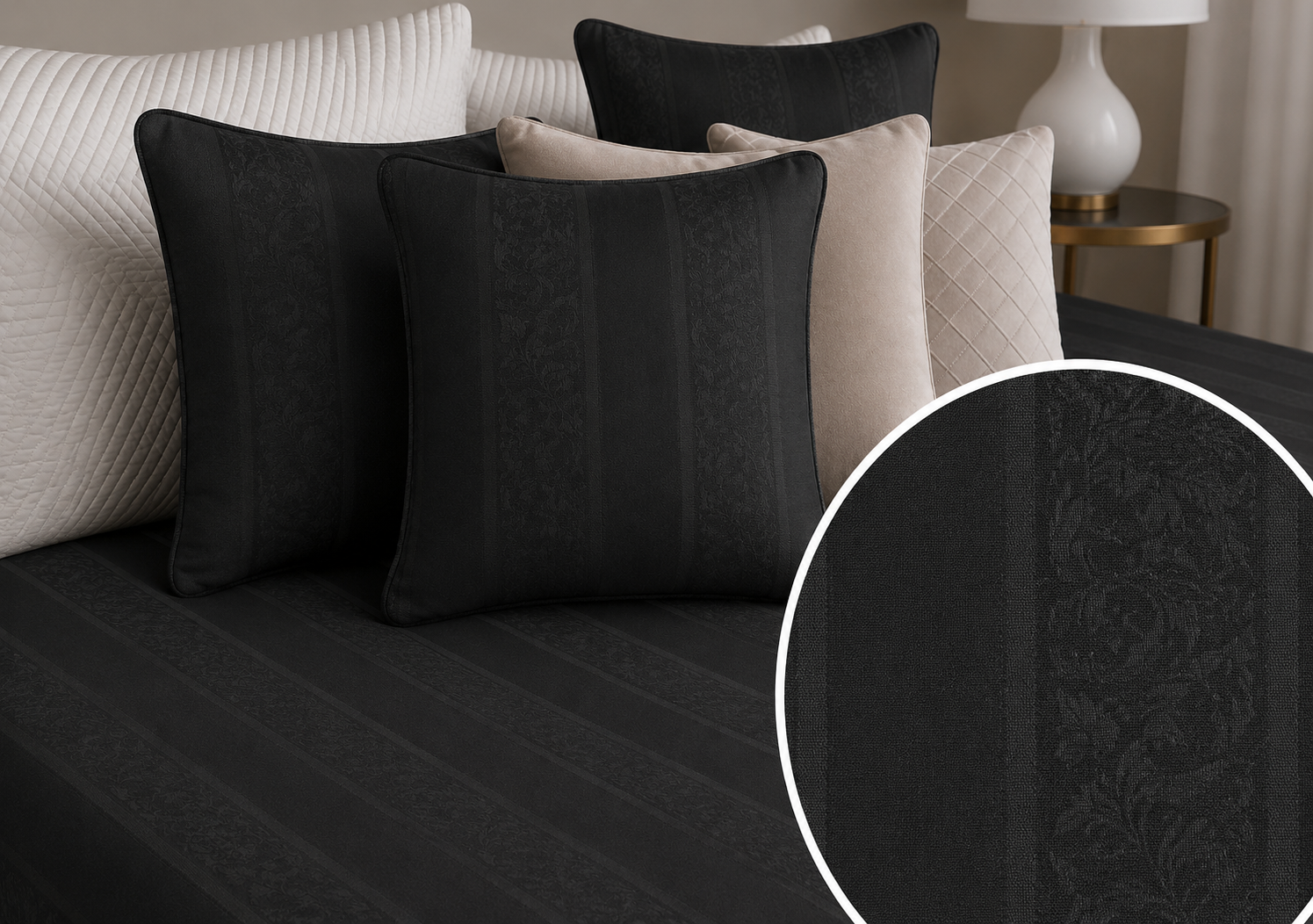Colcha Rustik NEGRO 01
