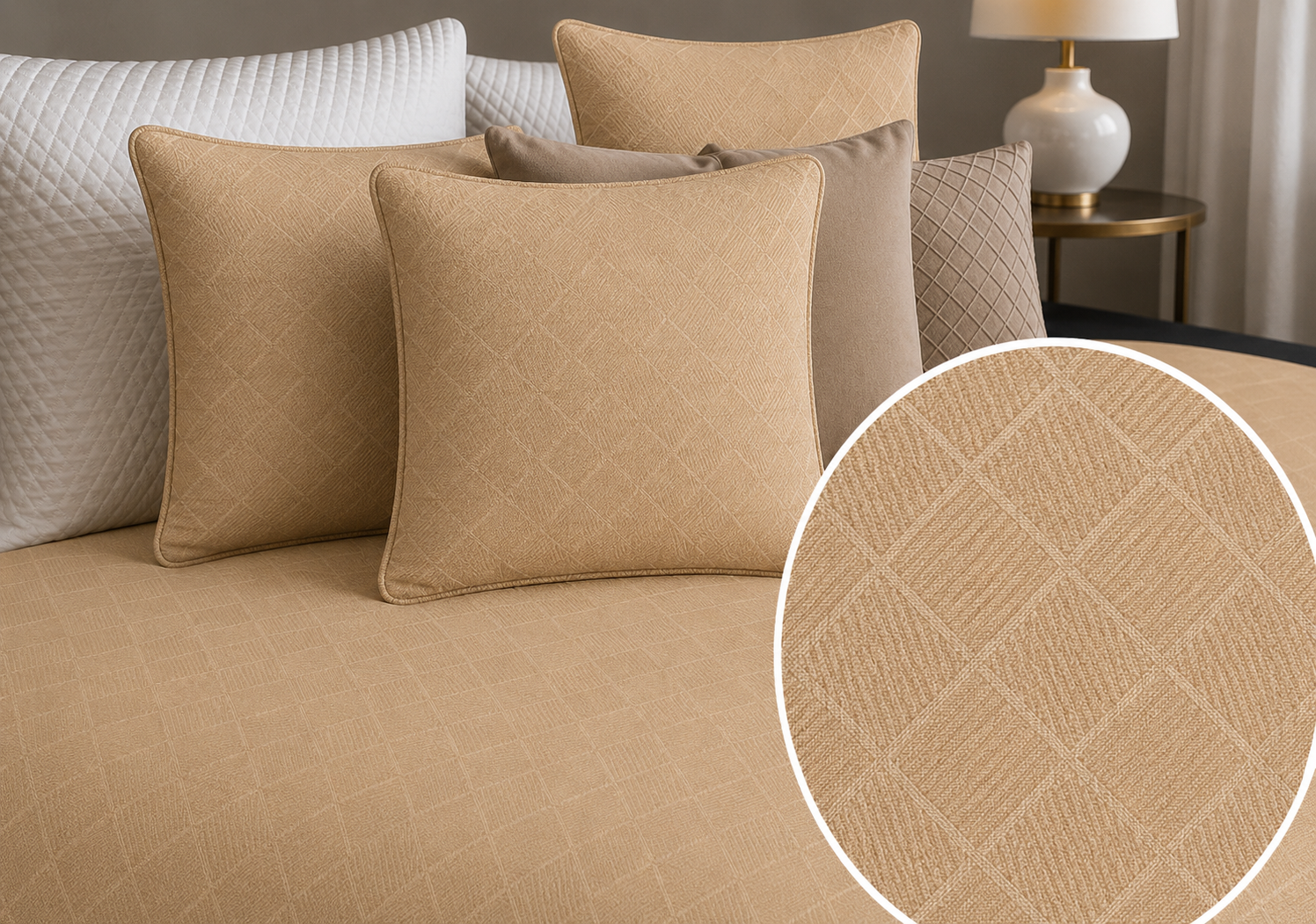 Colcha Rustik BEIGE 04