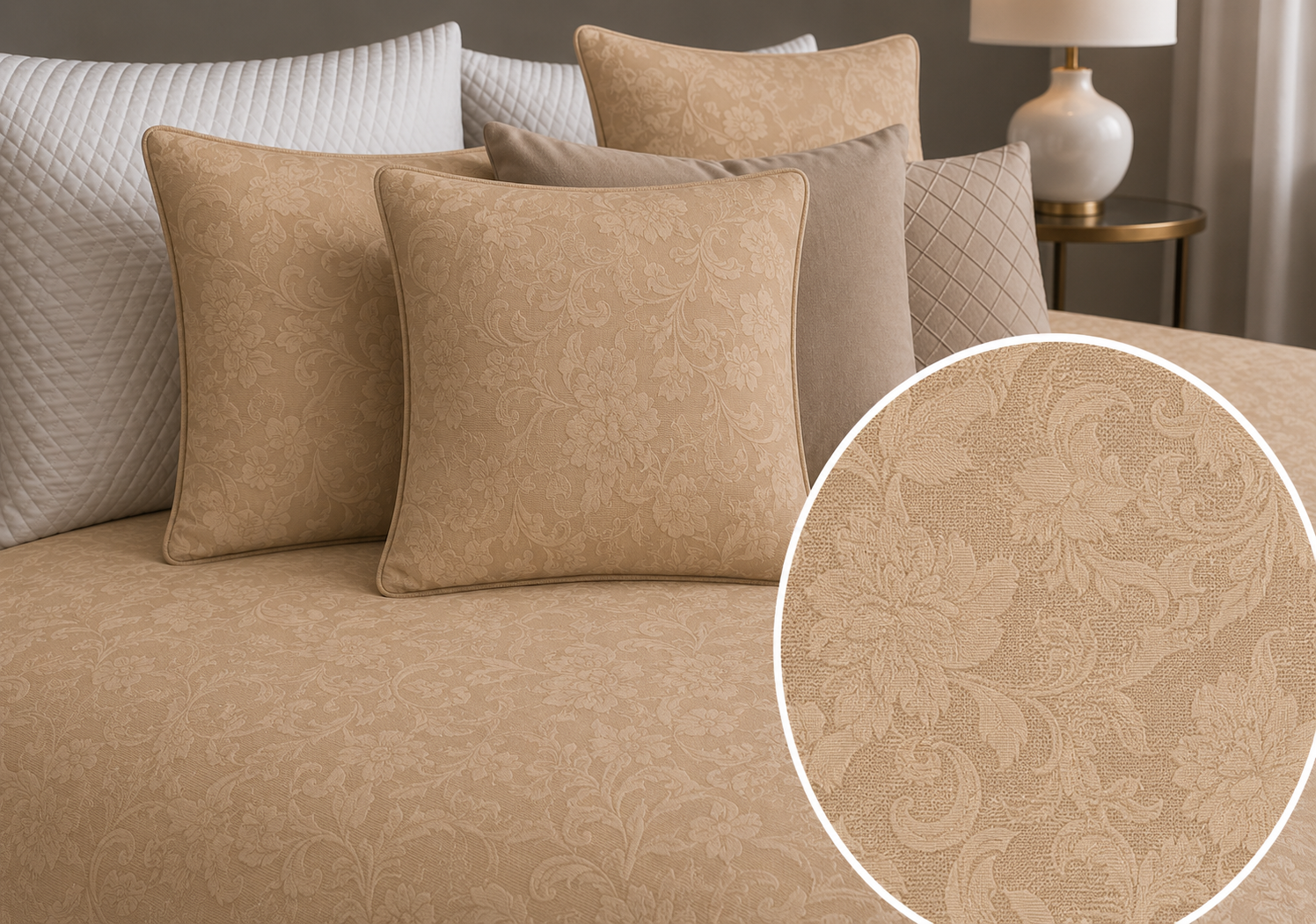 Colcha Rustik BEIGE 06
